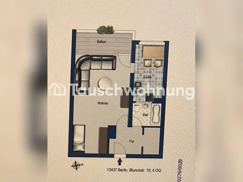 Tauschwohnung: Tausche 1-Zimmer-Wohnung in Reinickendorf — photo 1